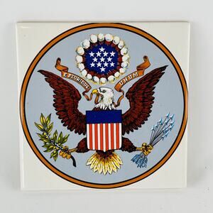 Great Seal of the United States of America (USA) Ceramic 6” Tile E Pluribus Unum